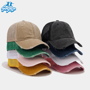 Gorra Trucker Vintage Ajustable de 6 Paneles, Unisex, Transpirable, para Deportes al Aire Libre, con Posición para Logotipo en el Panel Frontal - Product Image 3