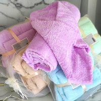Serviette de bain en microfibre super douce de haute qualité pour le visage, avec logo brodé personnalisé, cadeaux promotionnels d'hôtel pour adultes