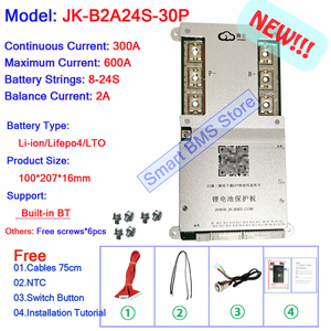 สินค้าใหม่มาแรงปี 2025 JK BMS 300A พีค 600A Jikong 24v 36v 48v 72v 50ah 60a 100A B2A24S30P JK-B2A24S30P 2A ระบบปรับสมดุลแบบแอคทีฟสำหรับ JKBMS - Product Image 6