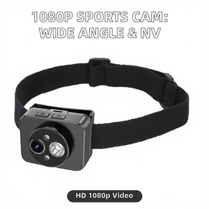 Caméra sportive à fixation sur la tête haute résolution 1080P 120 °   Vision nocturne grand angle pour la photographie aérienne en moto CMOS - Product Image 3