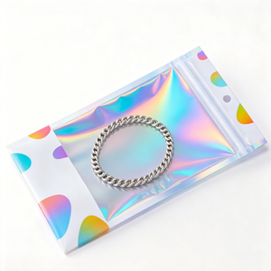 Borsa con Cerniera Personalizzata con Apertura a Strappo in PVC, Autosigillante, Antipolvere e Impermeabile, Piccola Borsa con Cerniera per Gioielli - Product Image 3