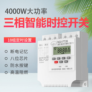 Interruptor de tiempo digital trifásico Kg317t 380V 30A Ip44 para control de ventilador de oxigenación - Product Image 5
