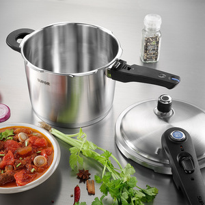 Olla a presión Supor de acero inoxidable 304 a prueba de explosiones con mango de plástico para uso doméstico - Product Image 4