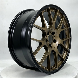 ล้อปลอมขอบบรอนซ์สีดำสไตล์มอเตอร์สปอร์ต4x100 6X139.7 5X120 5x112สำหรับ Taos Taos - Product Image 1