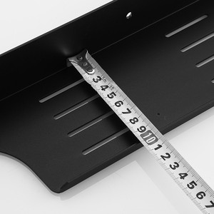 Étagère de lavabo Saint Ruijia à 1 niveau, sans perçage, en aluminium, pour le rangement des brosses à dents et du savon - Product Image 4
