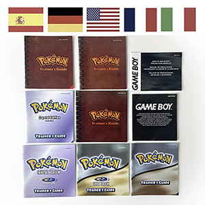 Manuale USA NOE FRA ESP <span class=keywords><strong>ITA</strong></span> POKE Crystal GOLD argento blu rosso giallo per Gbc - Product Image 1