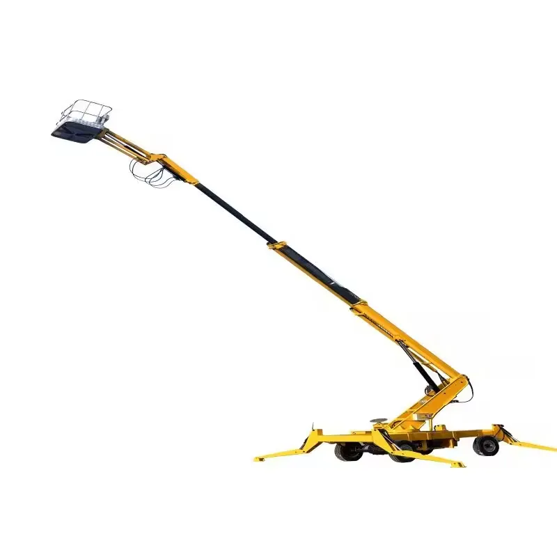 CE Self Propelled Straight Telescopic Boom Lift For Outdoor Aerial Work