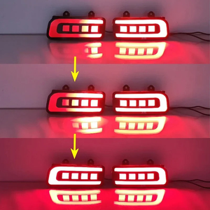 Luces LED de Señal de Giro Secuencial Traseras para <span class=keywords><strong>Honda</strong></span> CR-V <span class=keywords><strong>CRV</strong></span> 2015 <span class=keywords><strong>2016</strong></span>, 2 Piezas, Reflector de Parachoques Trasero, Luces de Niebla, Freno y Stop - Product Image 4
