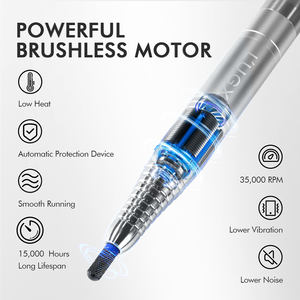 L'UGX Équipement pour ongles de forage LG609 OEM/ODM polisseuse à ongles portable rechargeable Perceuse à ongles électrique sans brosse professionnelle - Product Image 6