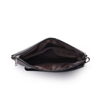 Tas tangan pria tekstur kulit kulit lembut, tas tangan pria bisnis kualitas tinggi, dompet tas genggam pria ukuran berbeda