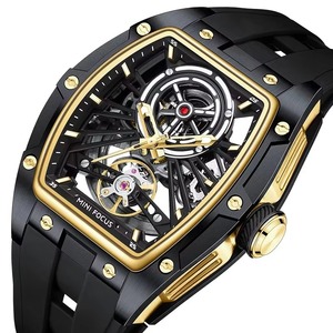 Reloj Mecánico Automático Tourbillon de Moda Drioshipping para Hombre, Correa de Cuero y Silicona Luminosa, Deportivo, con Reserva de Energía - Product Image 2