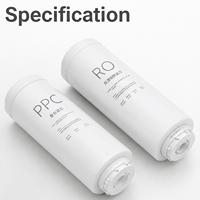 Ensemble de cartouches de filtre à eau RO à 2 étages, pré-filtre PPC, membrane d'osmose inverse 600GPD, élément filtrant à eau