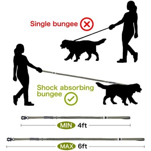 Robuste Hundeleine mit bequemem gepolstertem Griff und hochreflektierenden Fäden für mittelgroße und große Hunde zum <span class=keywords><strong>Training</strong></span> und Spazierengehen - Product Image 4
