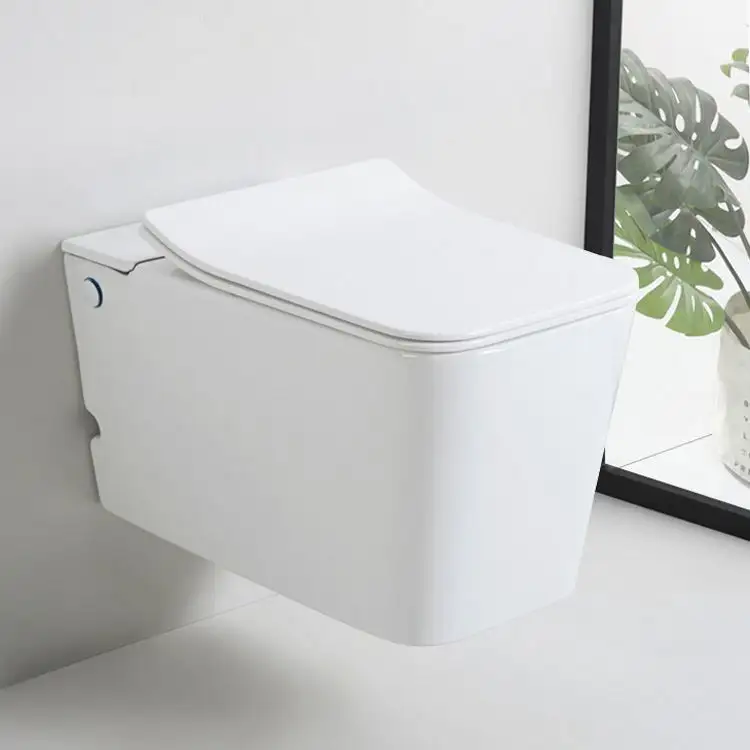 Wholesale One Piece Toilets Japanese Toilet Seat Cover Interior Decoration Grey And White Bowl Pre Fabricated Unit Hygienic