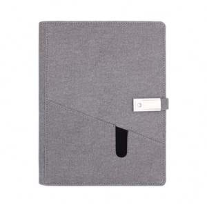 Elegante y Sencillo Cuaderno Compacto Inteligente con Tapa Dura Magnética de Cuero, Banco de Energía de 8000 mAh con Memoria USB de 8 GB para Oficina, Regalo de Aniversario - Product Image 3