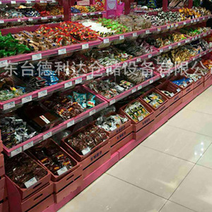 DLD SP 6 Supermarket Snack <b>Shelves</b> Wood Solid Heavy Duty Single Sided Vertical Freestanding Display <b>Rack</b> - Product Image 3