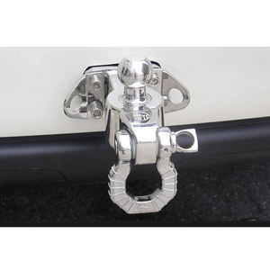 Crochet de remorque <span class=keywords><strong>à</strong></span> manille en acier inoxydable et espacement des trous de vis 85x45mm - Product Image 6