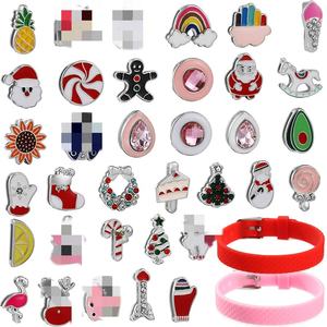 Contattaci per maggiori stili: Charm scorrevoli in lega di zinco da 10 mm all'ingrosso per bracciali in acciaio inossidabile a <span class=keywords><strong>maglie</strong></span> - Product Image 1
