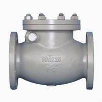 Válvula de bola de hierro fundido con brida industrial API 6D o oblea o válvula de retención de acero inoxidable forjado con oscilación