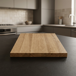 Tailles personnalisées Dessus de table en placage de chêne rustique en bois véritable 30 "x 60"-Tables fabriquées à la main avec beauté naturelle - Product Image 3
