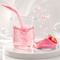 Poudre de fraise biologique soluble dans l'eau, extrait de fruit de qualité alimentaire pour boissons