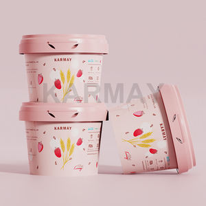Los productos más vendidos PP 150ml Clear Mini Gelato Cup con Tamper Evident Yoghurt Cup con tapa para yogur - Product Image 2