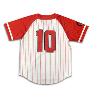 Maillots de baseball en polyester respirant avec logo personnalisé Maillot de baseball à motif de bande de sublimation - Product Image 3