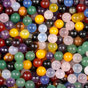 6mm Non-porous Round Bead Yellow Agate <strong>Red</strong> Agate <strong>Jade</strong> Tiger's Eye <strong>Stone</strong> From Jinhua DIY Earring Inlay Accessories - Product Image 6