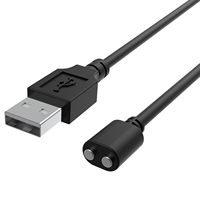 كابل شحن مغناطيسي USB DC لأجهزة قابلة لإعادة الشحن ذات قطب واحد مقاس 2 نقطة 5 مم (0.2 بوصة)