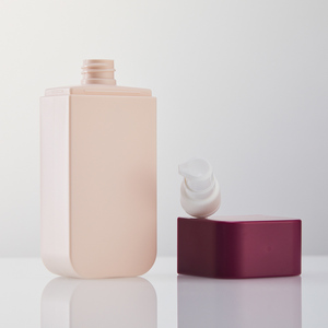 Botella de Spray con Bomba y Tapa, Cuadrada, Recargable, de HDPE/PP, 100ml/150ml, Color Personalizado Naranja/Blanco, para Loción, Venta al Por Mayor - Product Image 6