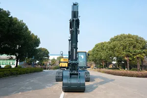 Excavatrice sur chenilles HX305L de marque réputée, équipement de construction robuste jaune - Product Image 6