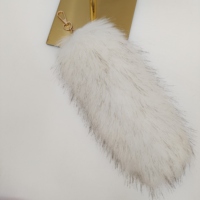 Vente en gros fausse peluche raton laveur sétaire grande taille bon marché décoration de queue de fourrure de renard en PVC
