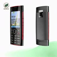 Téléphone portable X2-00 2G GSM débloqué avec fonction musique, appareil photo 5MP, flash LED, écran QVGA 2,2 pouces, radio FM, MicroSD 16 Go