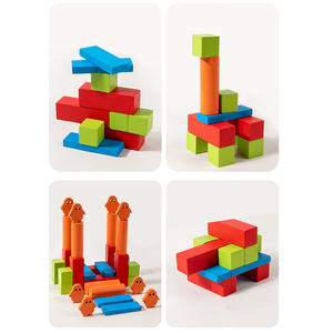 Nouveau design, jouets éducatifs précoces pour enfants, modèles en bois Montessori à construire soi-même, blocs de construction en forme de pingouin, pour les garçons et les filles - Product Image 6
