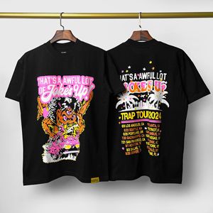 เสื้อยืดคุณภาพสูงสำหรับผู้ชายรุ่นใหม่ล่าสุด ลายพิมพ์ "THAT'S A AWFUL LOT OF COUPH SYRUP" สไตล์ลำลองหลวมๆ พิมพ์ลายแบบสแกนได้ ไซส์ใหญ่ - Product Image 3