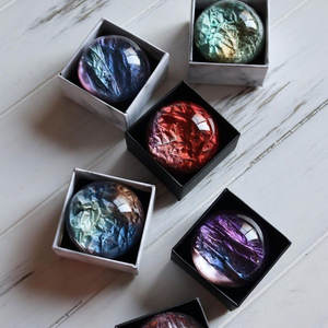 도매 개인 라벨 유기농 얼굴 바디 워싱 나이아신 아미드 바 비누 라운드 크리스탈 보석 수제 비누 선물 - Product Image 4