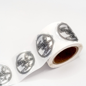 Adesivi 3D Personalizzati con Logo in Rilievo con Finitura Olografica e Resistente in Lamina Oro/Argento per Etichette di Imballaggio - Product Image 4