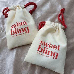 High Quality Customizable Eco-Friendly Organic Cotton <b>Drawstring</b> <b>Bag</b> for Jewelry Packing GOTS Certified - Product Image 1