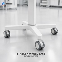 Chariot de physiothérapie thoracique HFCWO avec tiroir, panier métallique et roulettes verrouillables pour hôpitaux, vente en gros, OEM