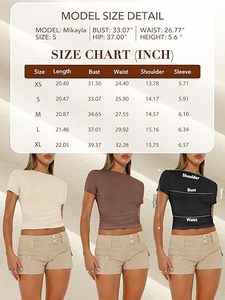 เสื้อครอปแขนสั้นทรงเข้ารูป Shimaer รุ่น Basic Going Out - Product Image 6