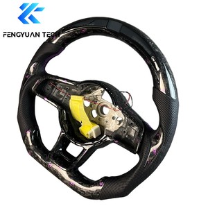Volante Auto Personalizzato in Fibra di Carbonio Forgiata con LED per VW Golf Mk7 Mk8 Mk7.5 GTI GTD Polo 7 8 Jetta <span class=keywords><strong>CC</strong></span> <span class=keywords><strong>Volkswagen</strong></span> 8R Mk8.5 - Product Image 3