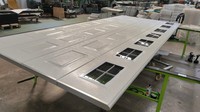 Portes de garage sectionnelles modernes automatiques électriques en métal ou en acier transparentes de haute qualité pour les maisons