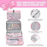 Organisateur d'accessoires de cheveux pour épingles à cheveux pour bébés filles sac de rangement à barrette multi-poches sac de rangement pour petites filles