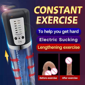 Kovida Elektrische Mannelijke Masturbator Bakkraan Verbeterde Penispennis Penic Vacuüm Vergroting Plastic Pompfles Voor Mannen - Product Image 3