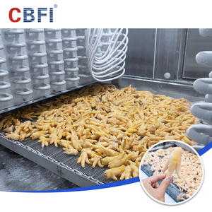2000 kg/h Iqf 냉동고 Iqf 나선형 냉동고 가격 냉동 튀긴 고기 - Product Image 4