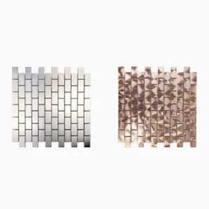 Mattonelle di mosaico quadrato di mattonelle di parete impermeabile autoadesiva facile da installare