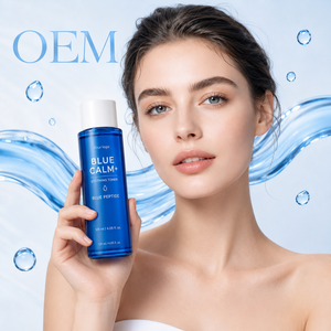 Eau apaisante pour le visage Blue Calm+ 120ml avec peptides bleus et cuivre, soin liquide doux pour peaux sensibles, étiquette privée personnalisée OEM - Product Image 5