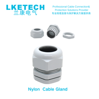 LKETECH Presse-étoupe en nylon M16, étanche IP68, gris, pour câbles de diamètre extérieur 4-8mm, -40°C~+80°C