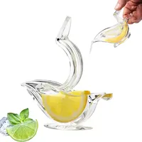 Hete Aanbieding Glazen Acryl Kristal Pers Citroenpers Keuken Gereedschap Dinerbord Elegantie Pers Kunst Vogel Citroenpersen
