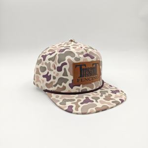 Gorra de béisbol unisex Richardson 256 sin estructura de 5 paneles con parche tejido personalizado en blanco, gorra trucker de verano con cuerda y cierre snapback - Product Image 6